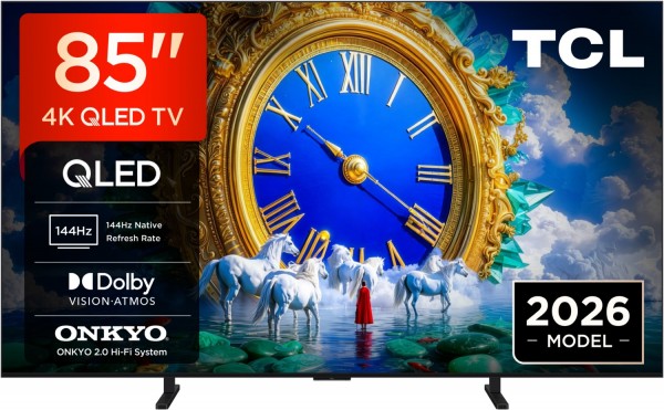 85A400 215 cm (85") Premium QLED TV, 4K Ultra HD, Smart-TV, 120 Hz, DVB-T2/DVB-C/DVB-S2, Sprachsteuerung