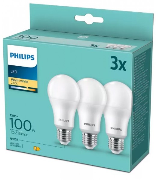 LED 100W A67 E27 WW FR ND 3PF/6 LED-Leuchtmittel 3er Pack