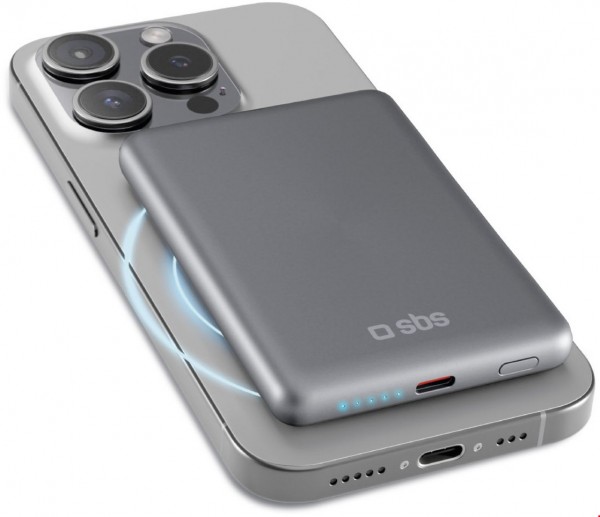 SlimMag (5.000mAh) Powerbank aluminium