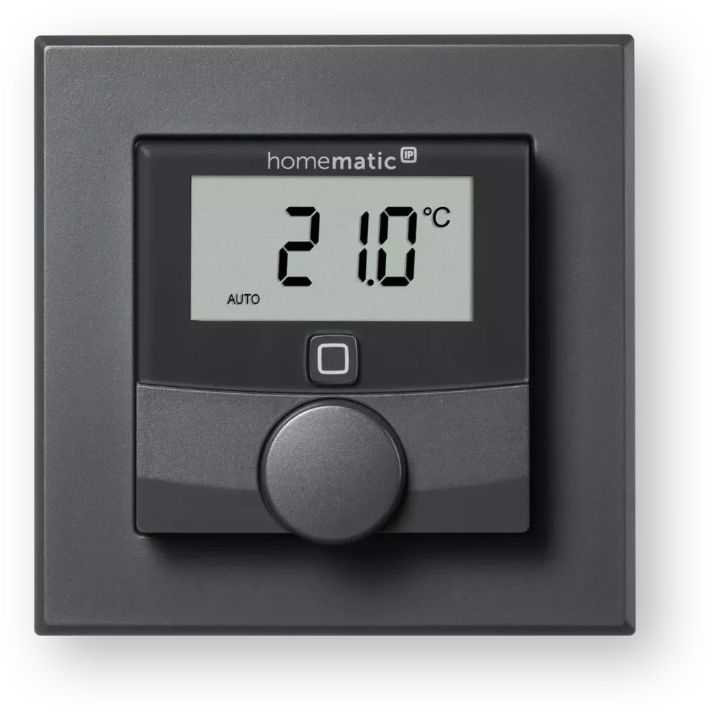 Image of Wandthermostat mit Schaltausgang für Markenschalter anthrazit