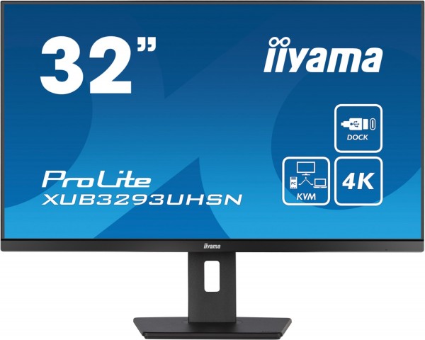 ProLite XUB3293UHSN-B5 80 cm (31") TFT-Monitor mit LED-Technik, Widescreen 4K UHD (3840x2160), 4 ms Reaktionszeit