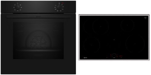 Image of Herdset mit Induktionskochfeld bestehend aus B1DCA0AK0 + T58SHF1L0 schwarz