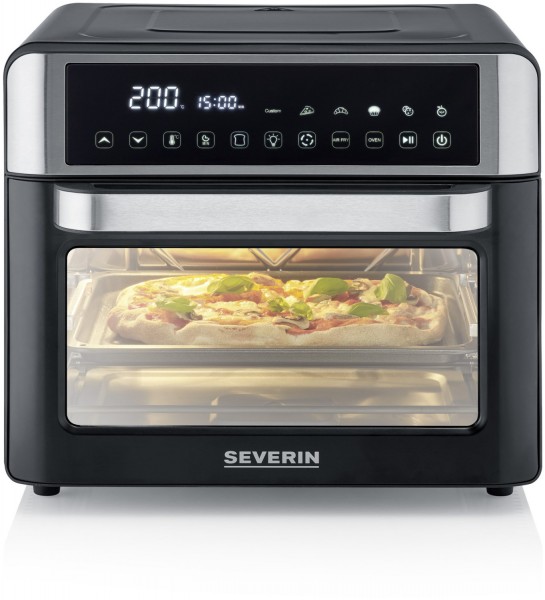 TO 2077 Mini-Backofen schwarz/edelstahl