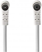 CSGL40120WT50 IEC-Koaxkabel (5m) 90° Stecker > 90° Buchse weiß
