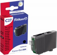 C27 Tintenpatrone ersetzt Canon CLI-8BK schwarz