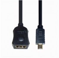 HDA 2 HDMI-Adapterkabel (0,2m) Stecker Typ-D > Buchse Typ-A