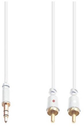 BS 113 W Klinke > Cinch (1,5m) weiß