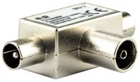 BKV 2 TV-Verteiler (2-fach) 2x IEC-Stecker > IEC-Buchse
