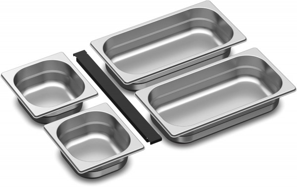 PrepManager Gar-/Lagerschalen Set Auffangschalen/Behältnisse edelstahl