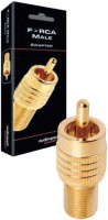F>RCA Stecker F-Stecker gold
