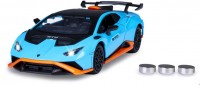 Lamborghini HuracSTO Diecast 1:32 inkl. Knopfzellen blau