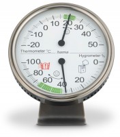 Tahiti Thermo-/Hygrometer silber