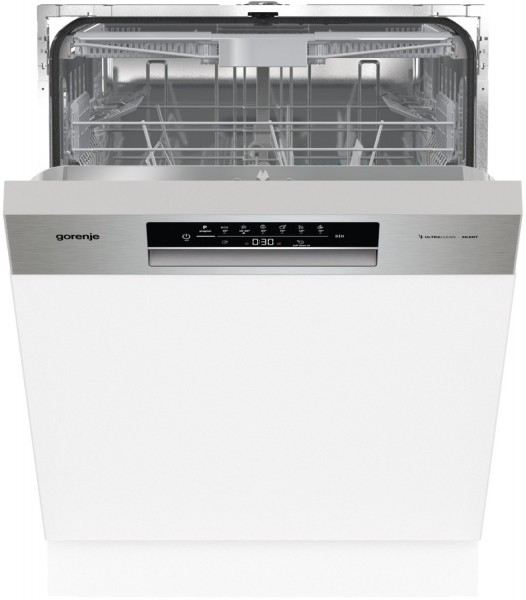 GI643D90X Teilintegrierter Einbau-Geschirrspüler 60 cm grau metallic