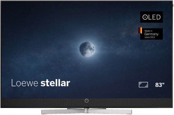 stellar 83 dr+ (Tizen OS) 210 cm (83") OLED-TV alu black/black, 4K Ultra HD, Smart-TV, 144 Hz, Sprachsteuerung