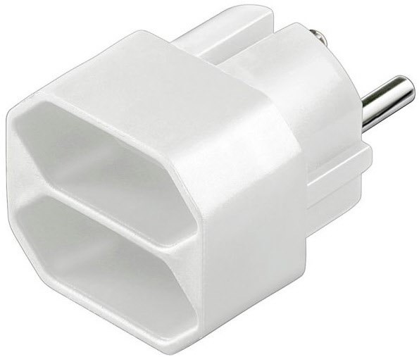 EDS 2 Steckdosenadapter weiß