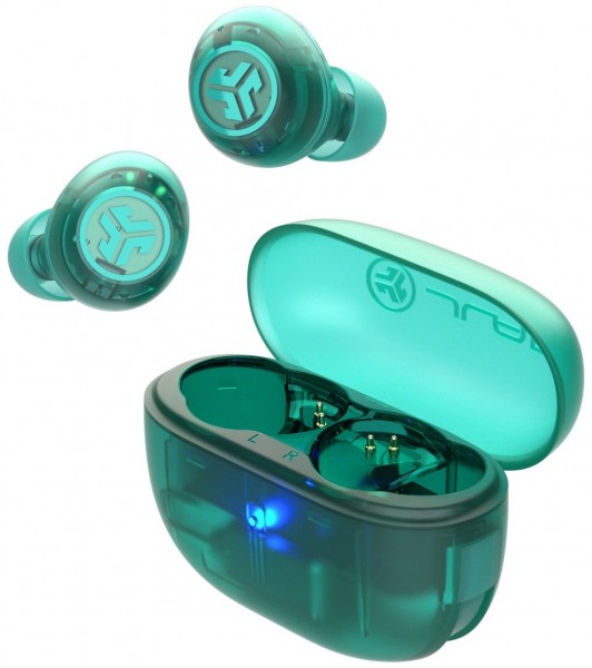 Go Pop ANC True Wireless Kopfhörer transparent/blaugrün