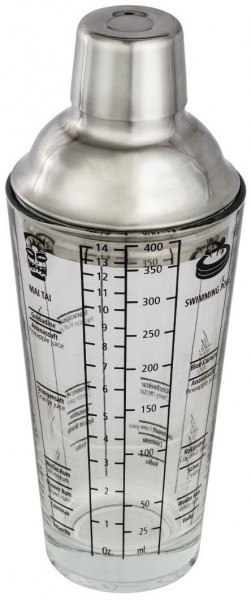 Cocktail-Shaker aus Glas 400 ml Küchenutensil