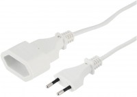 Euro-Verlängerungskabel (5m) weiss