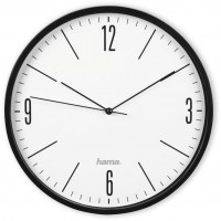 Elegante Wanduhr 00186445 schwarz