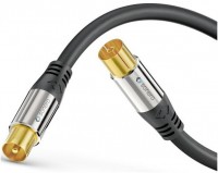 Koax Premium Antennen-Kabel (1m) schwarz