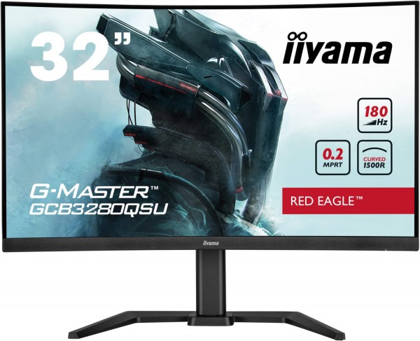G-Master GCB3280QSU-B2 80 cm (32") Gaming Monitor mattschwarz, QHD (2560x1440), 0,2 ms Reaktionszeit, gebogen