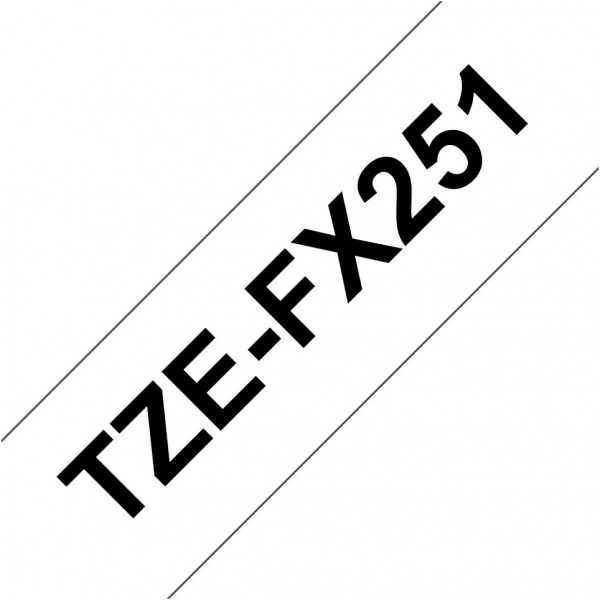 TZe-FX 251 Flexi-Tape weiß/schwarz