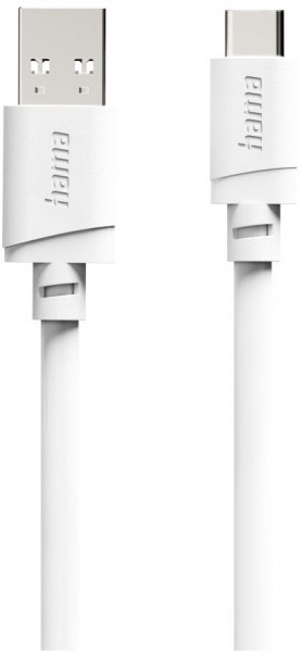 USB-A>USB-C Ladekabel (2m) weiss