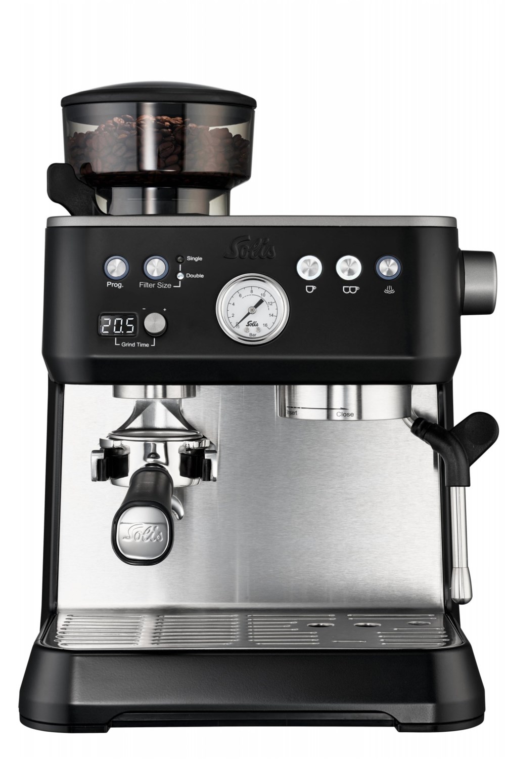 Grind & infuse Perfetta Typ 1019 Siebträgermaschine edelstahl, 16 bar, 2,6 l