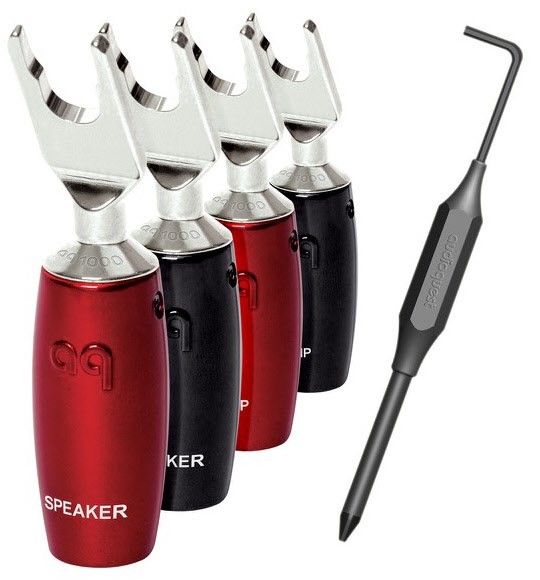1000 Spaten (4er Set) Kabelschuhe silber