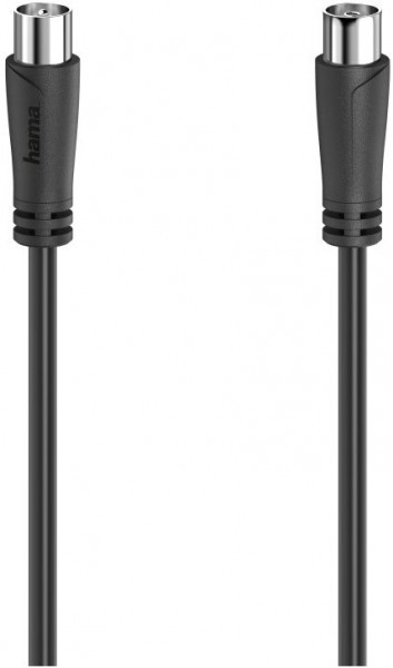 Antennen-Kabel 90 dB (3m) Koax-Stecker>Koax-Kupplung schwarz
