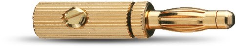 Banana B3 (4 Stk.) Bananenstecker bis 4mm² gold