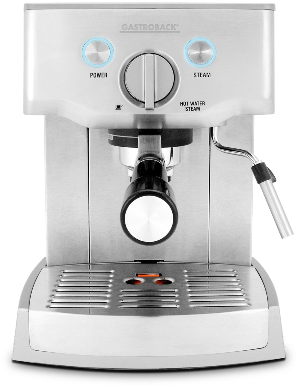 Image of Design Espresso Pro Siebträgermaschine edelstahl, Milchbehälter, 15 bar, 1,5 l