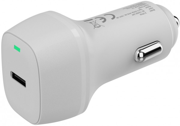 USB Type-C Kfz-Ladegerät (20W) weiß