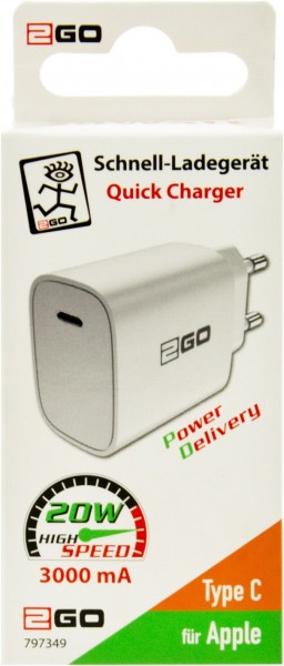 USB Type-C Ladegerät (20W) weiß