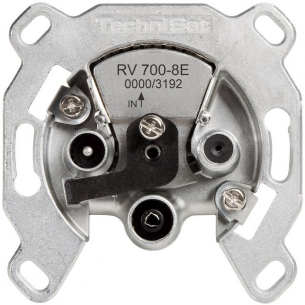 TECHNIPRO RV 700-8E Einkabel-Antennensteckdose silber