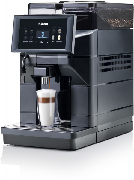 Aurora M2 Kaffee-Vollautomat mattschwarz, Latte Macchiato/Cappuccino, Stahl-Kegel-Mahlwerk, 4 l