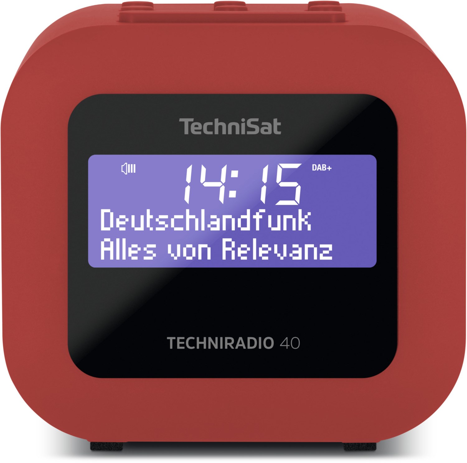 TechniRadio 40 Uhrenradio rot