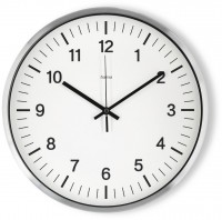 Shiny Wanduhr aluminium