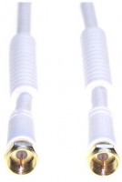 FA 201 G F-Verbindungskabel (1,5m) mit Absorber, F-Stecker > F-Stecker weiß