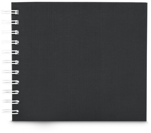 Spiral-Album Fine Art 18,5x15cm 30 weiße Seiten schwarz