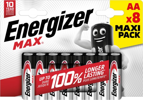 Max AA 8er Pack Mignon-Batterie