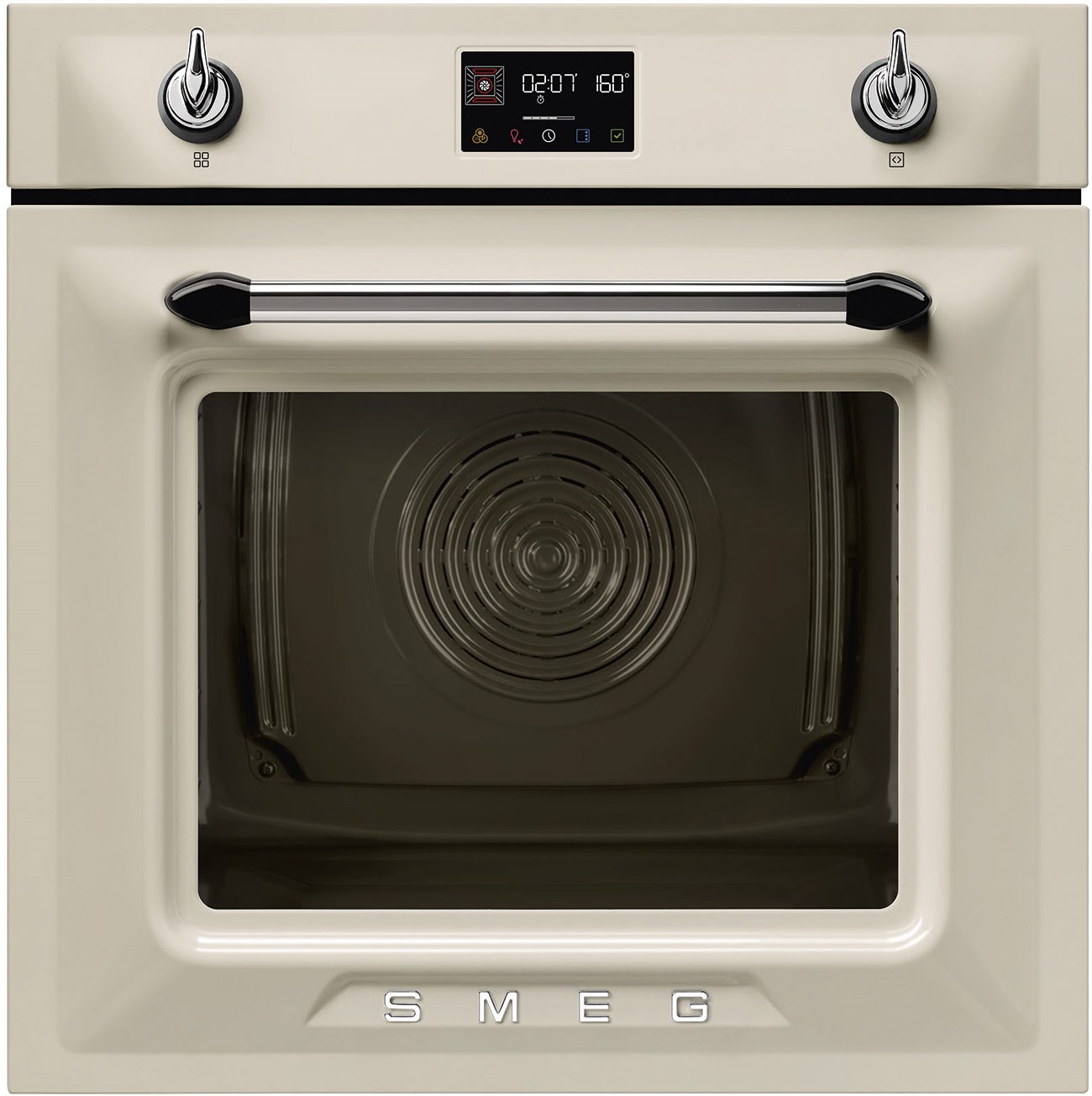 SOP6902S2PN Elektro-Backofen mit Dampfgarer schwarz, 68 l, Pizza-Stufe, schnelles Vorheizen, Hefeteig-Gärstufe, pyrolytische Selbstreinigung