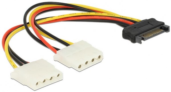 Power SATA > 2x Molex Bu. (20cm)