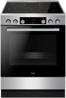 SHCX 913 110 E Elektroherd mit Glaskeramikfeld edelstahl, 77 l, Pizza-Stufe, schnelles Vorheizen, 60 cm breit, A, 4 Kochzonen