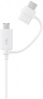 USB Combo K. Type-C & Micro (1,5m) Kabel weiß