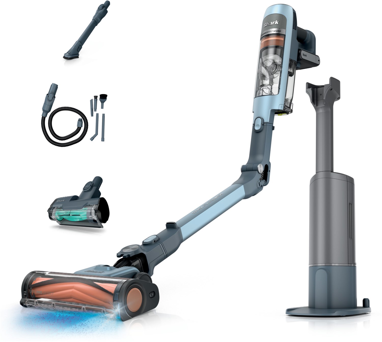 PowerDetect Speed Pet Pro IA3244EUT Akku-Stielstaubsauger eisblau