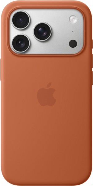 Silikon Case mit MagSafe für iPhone 17 Pro terracotta