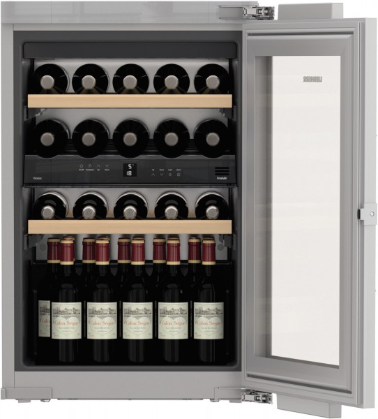 EWTdf 1653-21 Einbau-Weintemperierschrank silber