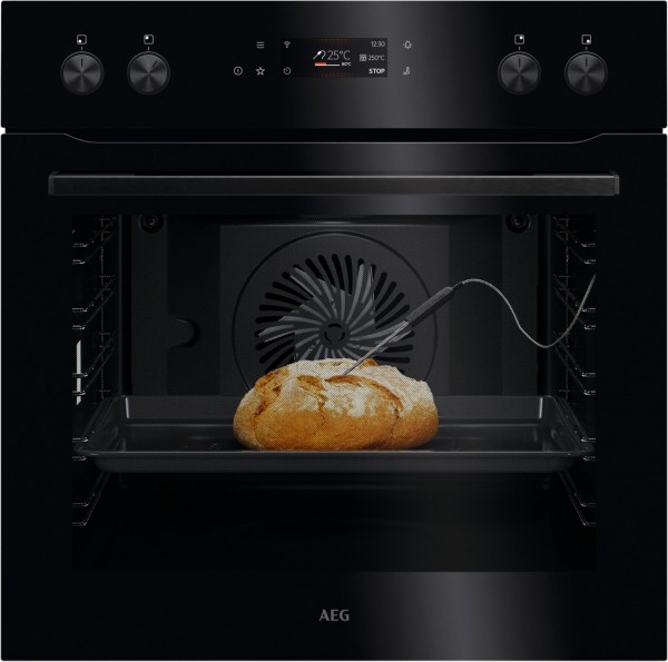 OE7P621AK Einbau Elektro-Herd schwarz, 71 l, Pizza-Stufe, Dörren, schnelles Vorheizen, Heißluftgrill, Hefeteig-Gärstufe, Brotback-Stufe, 59,5 cm breit