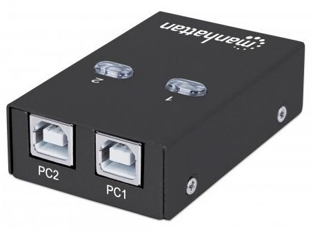 Umschalter USB 2.0 (2-Port) schwarz